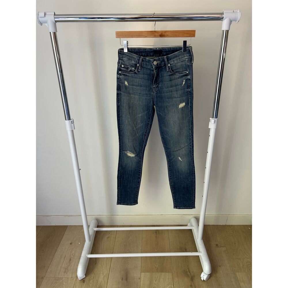 Mother The Looker Crop Gypsy Blue Skinny Jeans Size 25